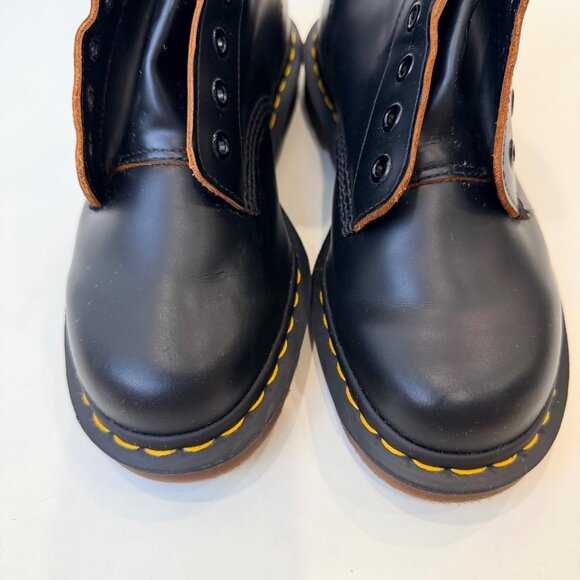 Dr. Martens 1460 Vintage Made in England Quilon Leather Boots – Black – Size 5 U - Picture 4 of 11